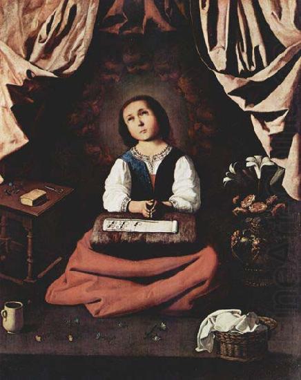 Francisco de Zurbaran The Young Virgin china oil painting image